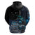 New Zealand Tui Bird Zip Hoodie Matariki Poetry Pattern Galaxy Style