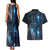 New Zealand Matariki Couples Matching Tank Maxi Dress and Hawaiian Shirt The Tribal Maori Face and Silver Fern