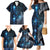 New Zealand Matariki Family Matching Mermaid Dress and Hawaiian Shirt The Tribal Maori Face and Silver Fern