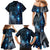 New Zealand Matariki Family Matching Mermaid Dress and Hawaiian Shirt The Tribal Maori Face and Silver Fern