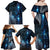 New Zealand Matariki Family Matching Off Shoulder Maxi Dress and Hawaiian Shirt The Tribal Maori Face and Silver Fern