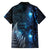 New Zealand Matariki Family Matching Off Shoulder Short Dress and Hawaiian Shirt The Tribal Maori Face and Silver Fern