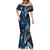 New Zealand Matariki Mermaid Dress The Tribal Maori Face and Silver Fern