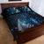 New Zealand Matariki Quilt Bed Set The Tribal Maori Face and Silver Fern