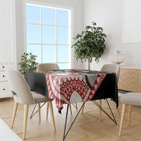 United States and American Samoa Together Tablecloth Bald Eagle and Polynesian Traditional Culture with Plumeria LT03 - Polynesian Pride
