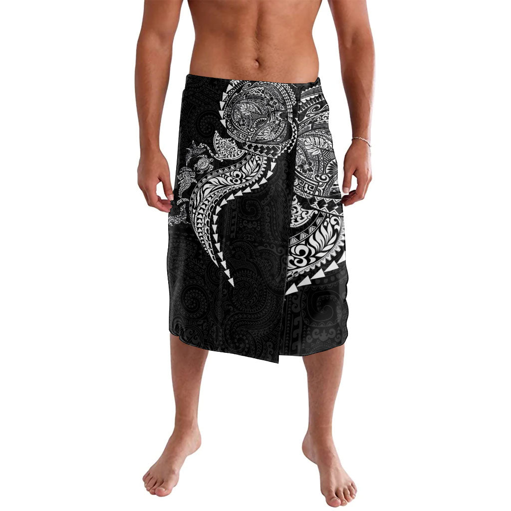 Hawaiian Kakau Tribal Sea Animals Tattoos Lavalava Black Color LT03 Black - Polynesian Pride
