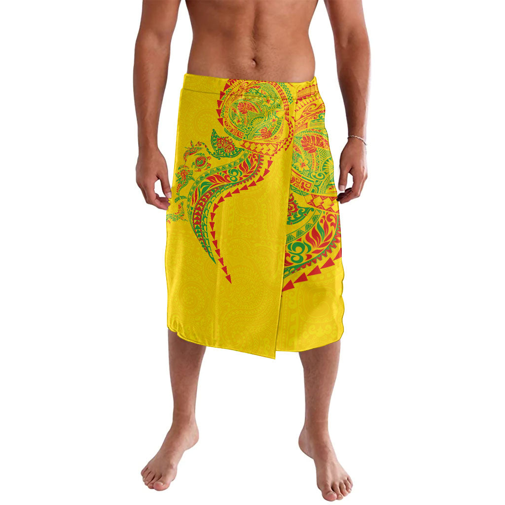 Hawaiian Kakau Tribal Sea Animals Tattoos Lavalava Kanaka Maoli Flag Color Inspired LT03 Multicolor - Polynesian Pride
