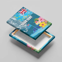 Personalised Tuvalu Independence Day Canvas Wall Art Tuvaluan Tribal Flag Style LT03 - Polynesian Pride