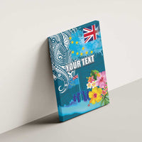 Personalised Tuvalu Independence Day Canvas Wall Art Tuvaluan Tribal Flag Style LT03 - Polynesian Pride