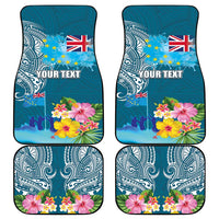 Personalised Tuvalu Independence Day Car Mats Tuvaluan Tribal Flag Style LT03 - Polynesian Pride