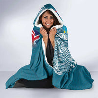 Personalised Tuvalu Independence Day Hooded Blanket Tuvaluan Tribal Flag Style LT03 - Polynesian Pride