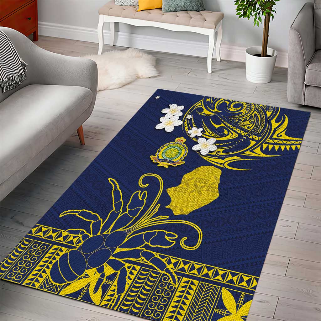 Niue Independence Day Area Rug Hiapo Pattern Fiti Pua and Uga LT03 - Polynesian Pride