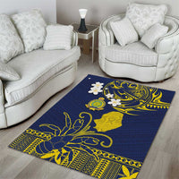 Niue Independence Day Area Rug Hiapo Pattern Fiti Pua and Uga LT03 - Polynesian Pride