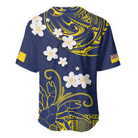Niue Independence Day Baseball Jersey Hiapo Pattern Fiti Pua and Uga LT03 - Polynesian Pride