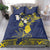 Niue Independence Day Bedding Set Hiapo Pattern Fiti Pua and Uga