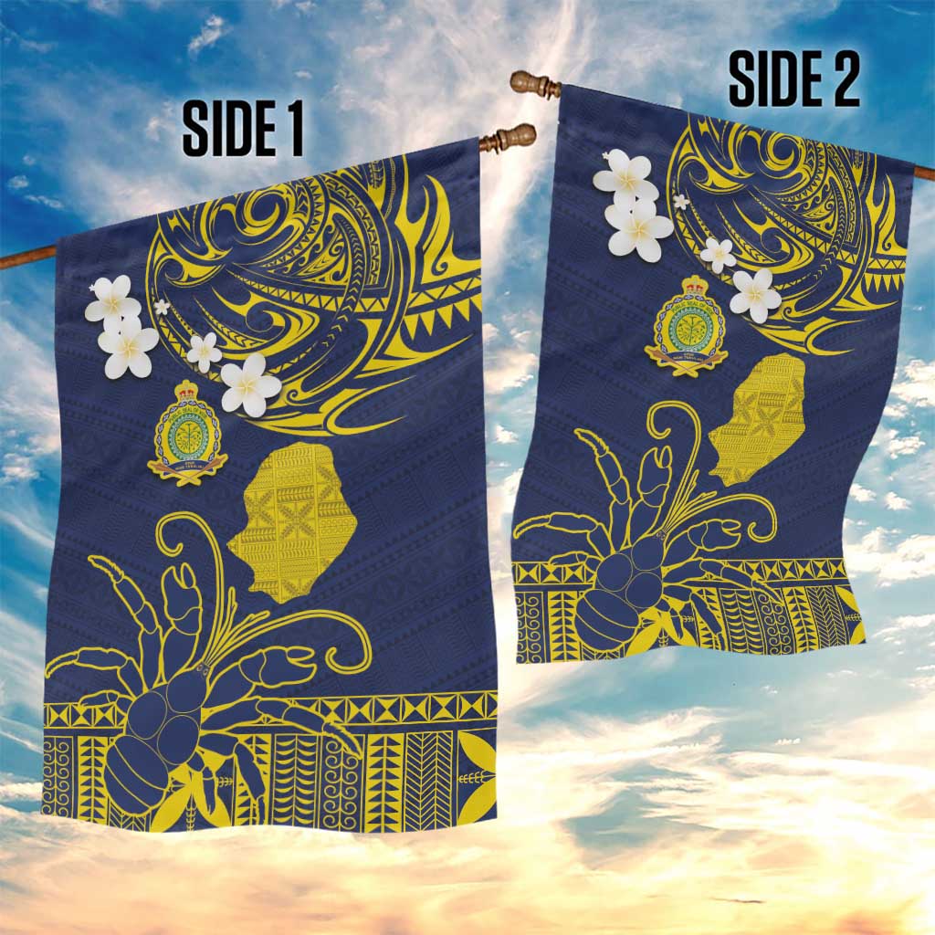 Niue Independence Day Garden Flag Hiapo Pattern Fiti Pua and Uga LT03 - Polynesian Pride