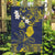 Niue Independence Day Garden Flag Hiapo Pattern Fiti Pua and Uga