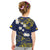 Niue Independence Day Kid T Shirt Hiapo Pattern Fiti Pua and Uga