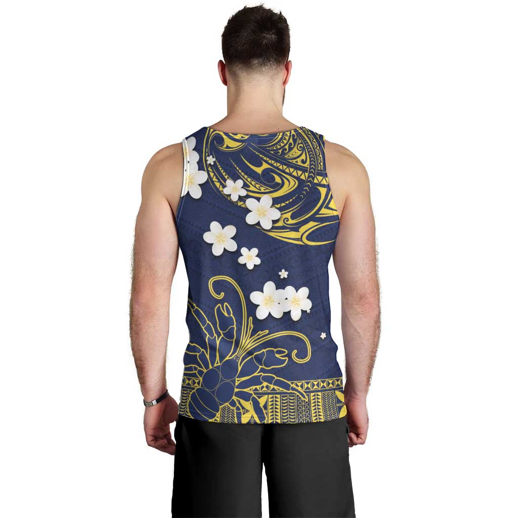 Niue Independence Day Men Tank Top Hiapo Pattern Fiti Pua and Uga LT03 - Polynesian Pride