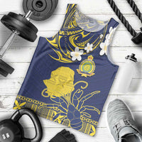 Niue Independence Day Men Tank Top Hiapo Pattern Fiti Pua and Uga LT03 - Polynesian Pride