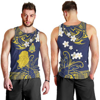 Niue Independence Day Men Tank Top Hiapo Pattern Fiti Pua and Uga LT03 - Polynesian Pride