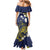 Niue Independence Day Mermaid Dress Hiapo Pattern Fiti Pua and Uga