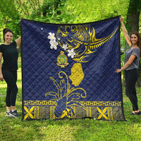Niue Independence Day Quilt Hiapo Pattern Fiti Pua and Uga LT03 - Polynesian Pride