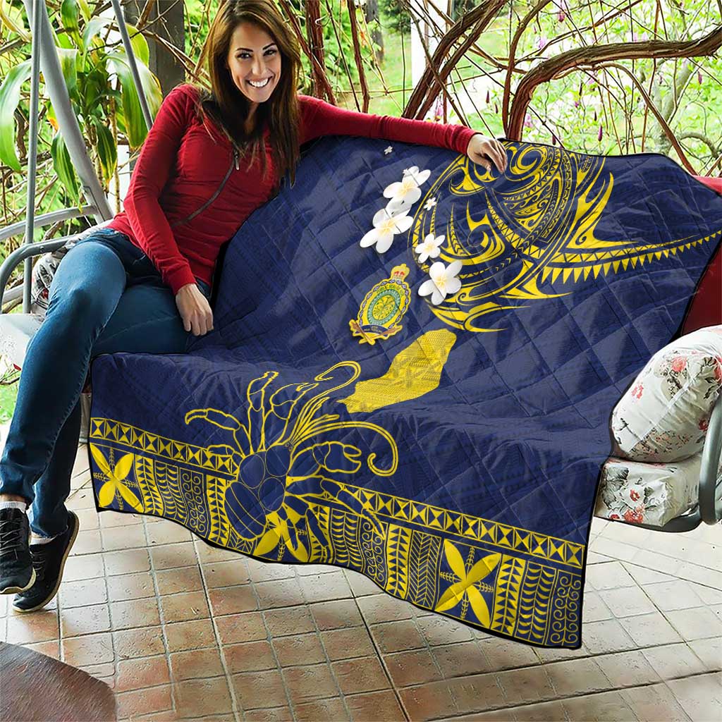 Niue Independence Day Quilt Hiapo Pattern Fiti Pua and Uga LT03 - Polynesian Pride