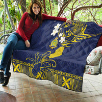 Niue Independence Day Quilt Hiapo Pattern Fiti Pua and Uga LT03 - Polynesian Pride
