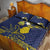 Niue Independence Day Quilt Bed Set Hiapo Pattern Fiti Pua and Uga