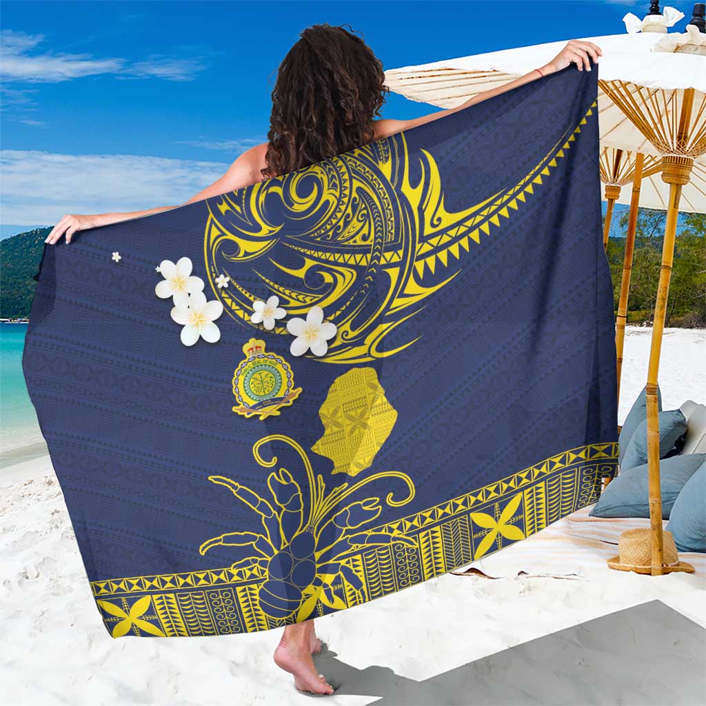 Niue Independence Day Sarong Hiapo Pattern Fiti Pua and Uga LT03 One Size 44 x 66 inches Yellow - Polynesian Pride