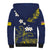 Niue Independence Day Sherpa Hoodie Hiapo Pattern Fiti Pua and Uga