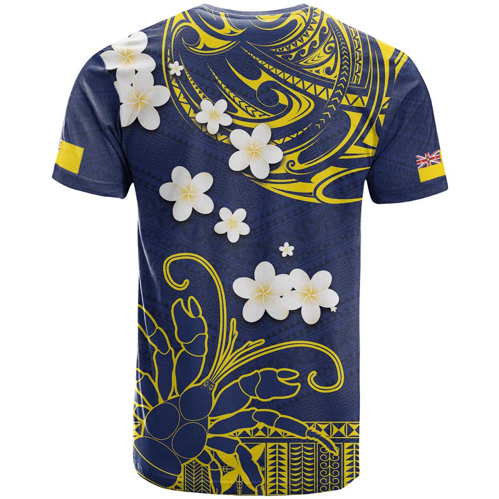 Niue Independence Day T Shirt Hiapo Pattern Fiti Pua and Uga LT03 - Polynesian Pride