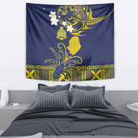 Niue Independence Day Tapestry Hiapo Pattern Fiti Pua and Uga LT03 - Polynesian Pride