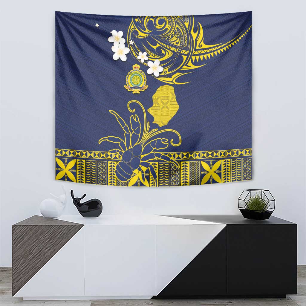 Niue Independence Day Tapestry Hiapo Pattern Fiti Pua and Uga LT03 - Polynesian Pride