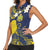 Niue Independence Day Women Sleeveless Polo Shirt Hiapo Pattern Fiti Pua and Uga