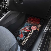 Hawaii and Japanese Together Car Mats Koi Fish and Kakau Pattern LT03 - Polynesian Pride