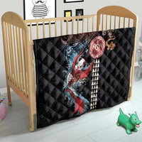 Hawaii and Japanese Together Quilt Koi Fish and Kakau Pattern LT03 - Polynesian Pride