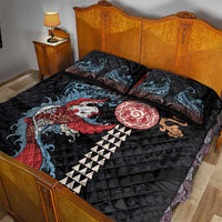 Hawaii and Japanese Together Quilt Bed Set Koi Fish and Kakau Pattern LT03 - Polynesian Pride