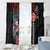 Hawaii and Japanese Together Window Curtain Koi Fish and Kakau Pattern