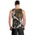 Hawaii and Japanese Together Men Tank Top Cranes Birds with Kakau Pattern