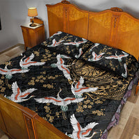 Hawaii and Japanese Together Quilt Bed Set Cranes Birds with Kakau Pattern LT03 - Polynesian Pride