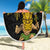 Hawaii and Philippines Together Beach Blanket Warrior Tiki Mask and Filipino Sun Polynesian Style