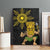 Hawaii and Philippines Together Canvas Wall Art Warrior Tiki Mask and Filipino Sun Polynesian Style