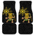 Hawaii and Philippines Together Car Mats Warrior Tiki Mask and Filipino Sun Polynesian Style