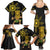 Hawaii and Philippines Together Family Matching Summer Maxi Dress and Hawaiian Shirt Warrior Tiki Mask and Filipino Sun Polynesian Style