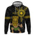 Hawaii and Philippines Together Hoodie Warrior Tiki Mask and Filipino Sun Polynesian Style