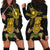 Hawaii and Philippines Together Hoodie Dress Warrior Tiki Mask and Filipino Sun Polynesian Style