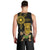 Hawaii and Philippines Together Men Tank Top Warrior Tiki Mask and Filipino Sun Polynesian Style