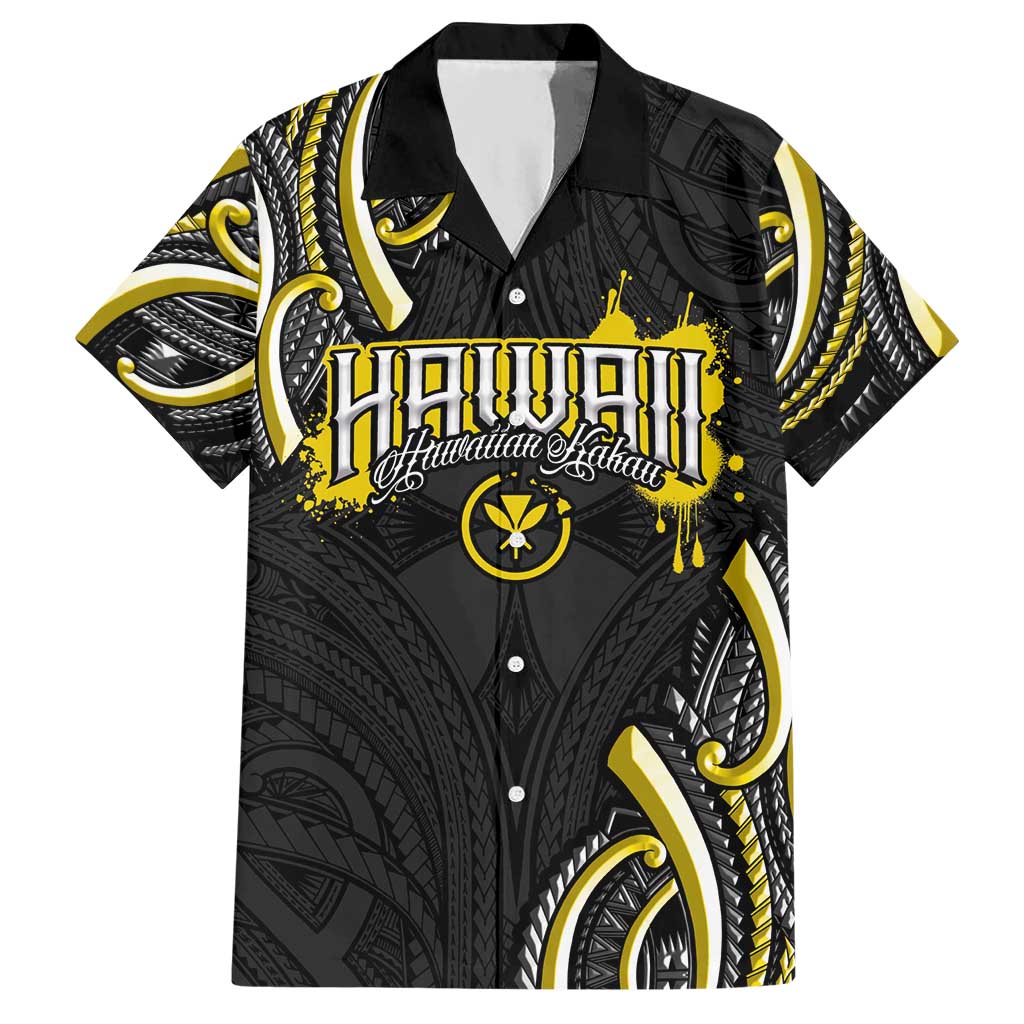 Traditional Art Hawaiian Kakau Tattoos Hawaiian Shirt Yellow Color LT03 Yellow - Polynesian Pride